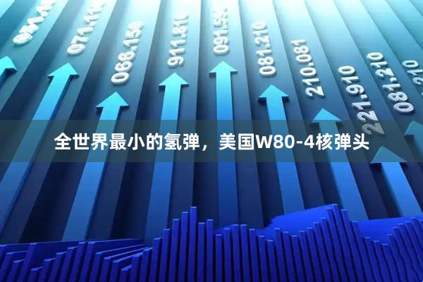 全世界最小的氢弹，美国W80-4核弹头